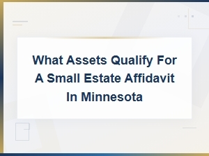Eligible Assets for a Minnesota Small Estate Affidavit